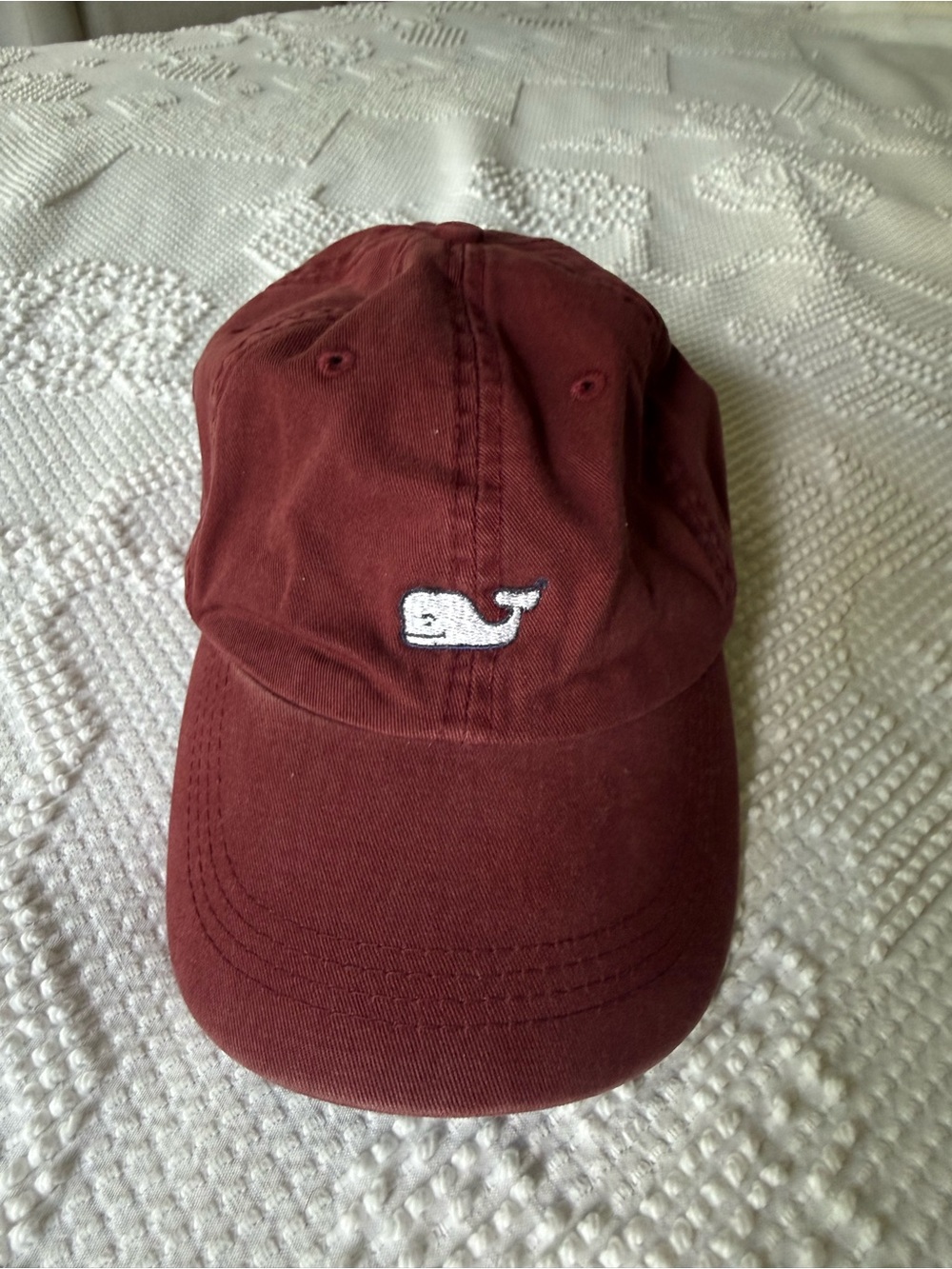Vineyard Vines Maroon Whale Cap